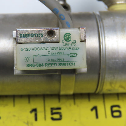 Numatics 1250D02-08A-03 1-1/4" Bore 8" Stroke Double Acting Magnet Air Cylinder