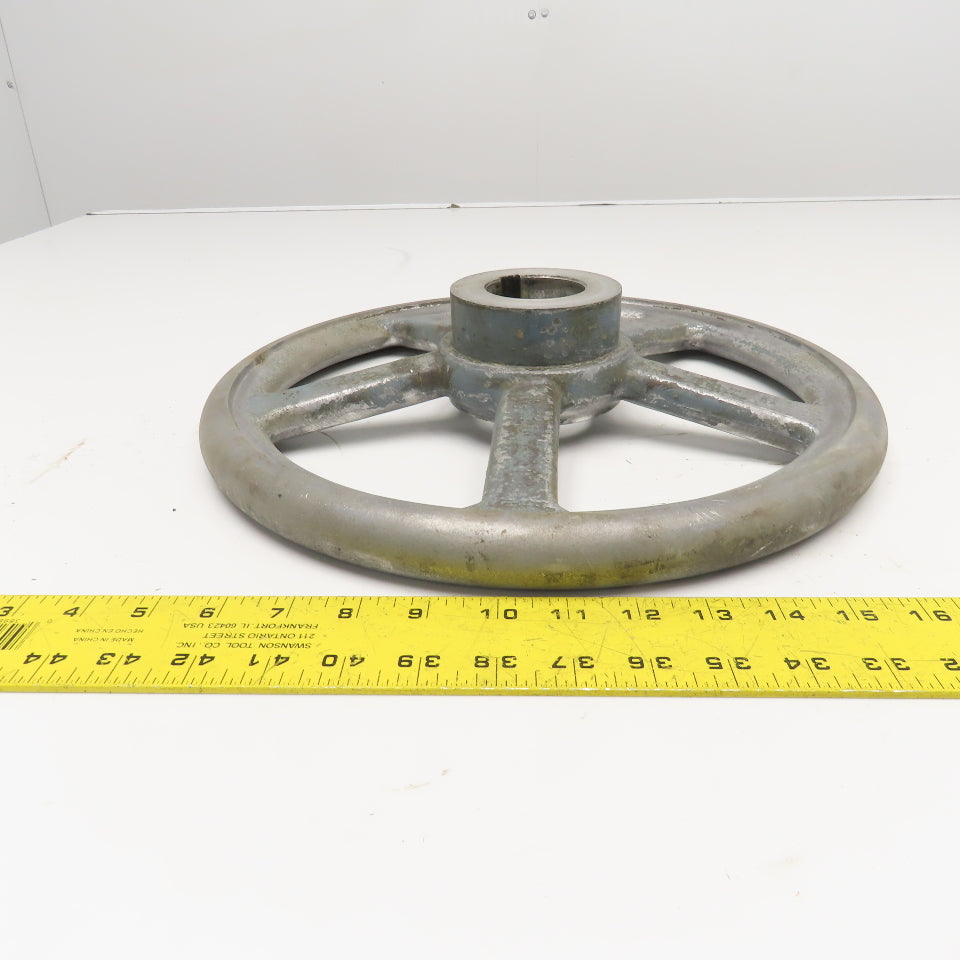 14" Spoked Machine Hand Wheel 2" Bore Aluminum