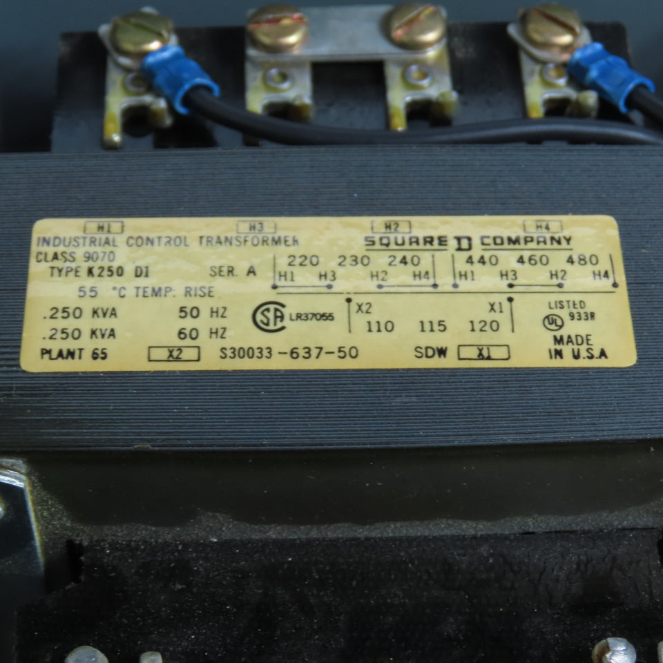 Square D SK5271N Class 9070 Transformer Disconnect Combo Pri 230/460 Sec 115V