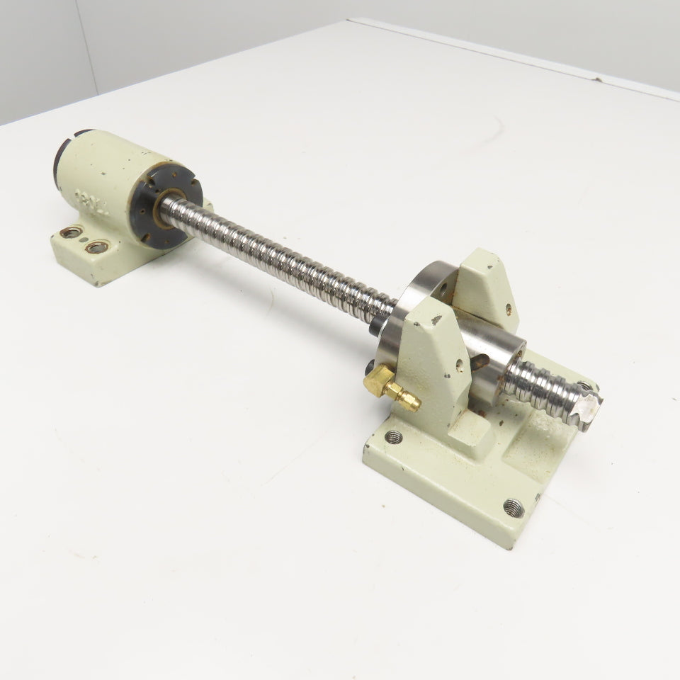 25mm OD Single Start 10mm Pitch Ball Screw Assembly 15" Screw Length 21" OAL