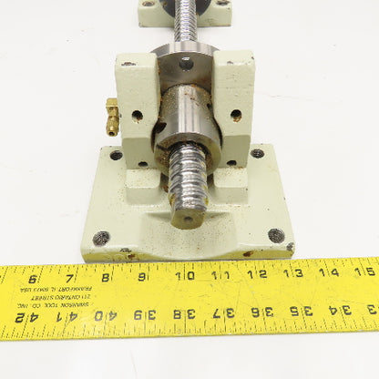 25mm OD Single Start 10mm Pitch Ball Screw Assembly 15" Screw Length 21" OAL