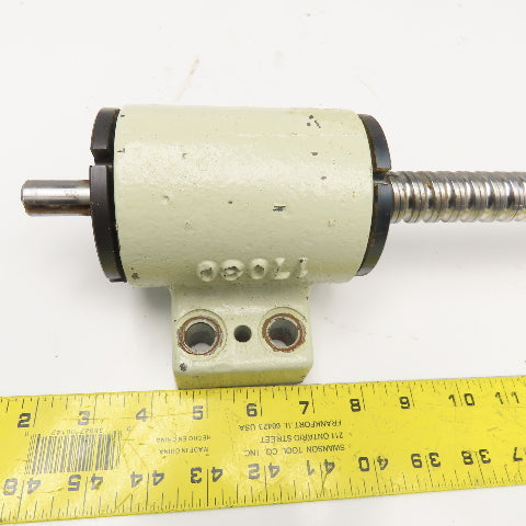 25mm OD Single Start 10mm Pitch Ball Screw Assembly 15" Screw Length 21" OAL
