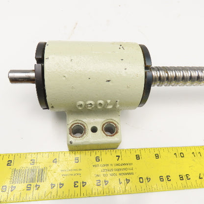 25mm OD Single Start 10mm Pitch Ball Screw Assembly 15" Screw Length 21" OAL