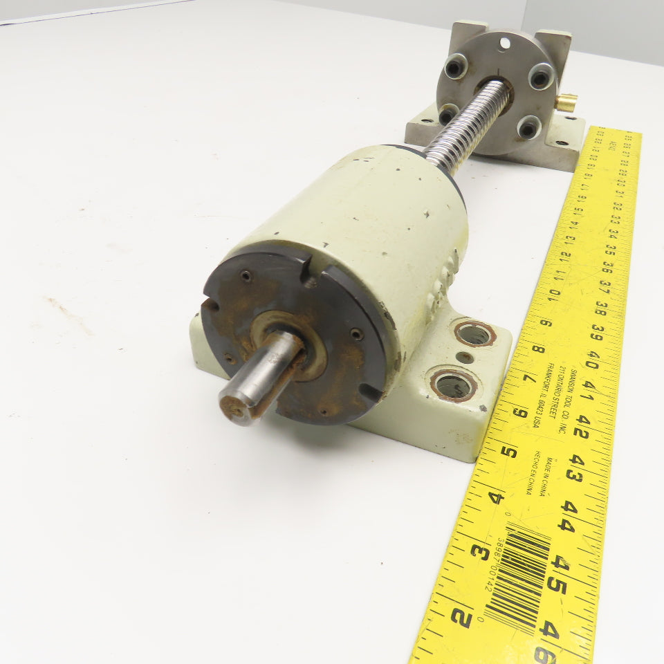 25mm OD Single Start 10mm Pitch Ball Screw Assembly 15" Screw Length 21" OAL