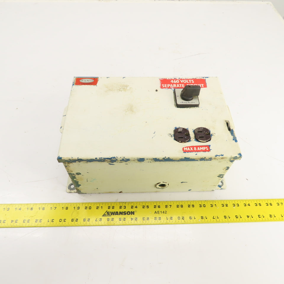 Daykin LTFS-05 Enclosed Disconnect Transformer Pri 460V Sec 115V 1000VA