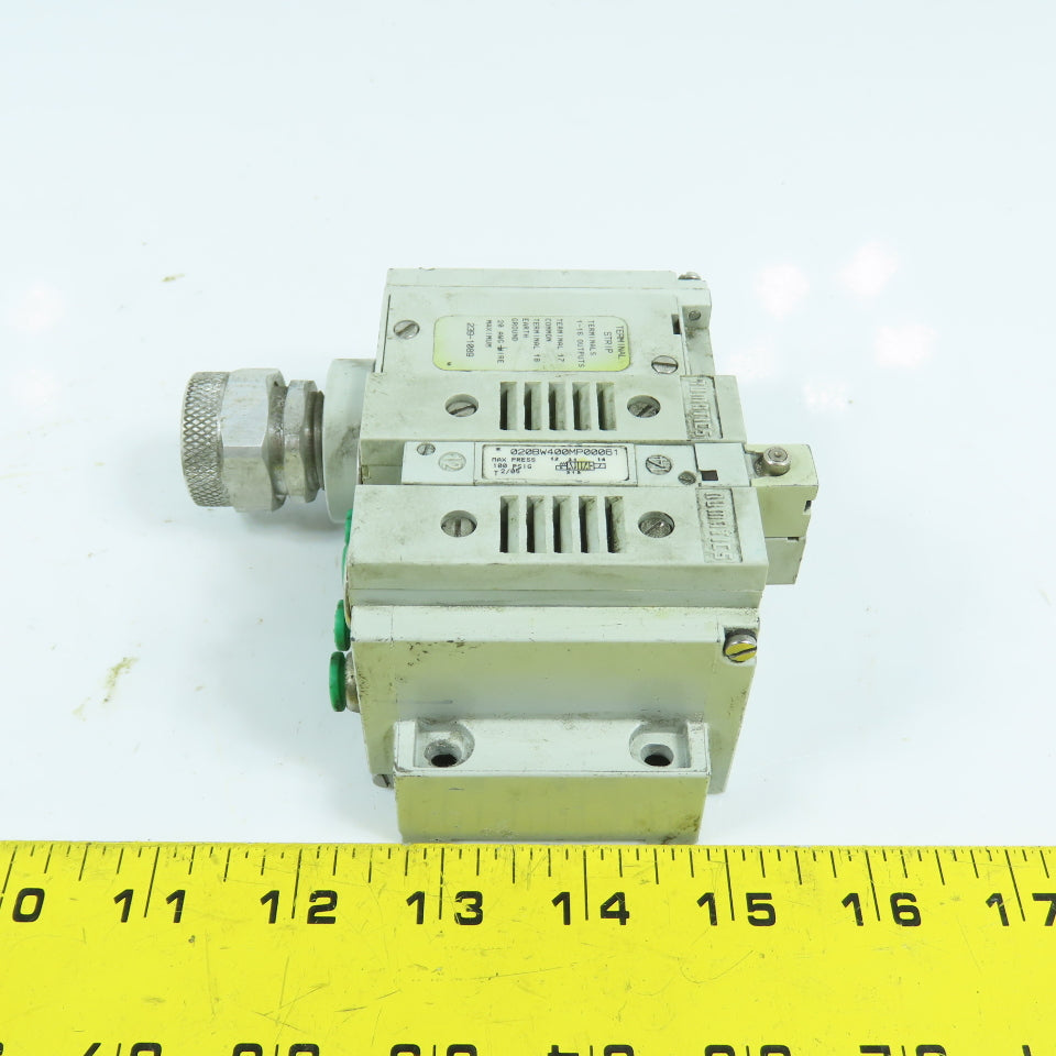 Numatics 020BW400MP00061 Pneumatic Solenoid Valve 24VDC Coil W/ Manifold