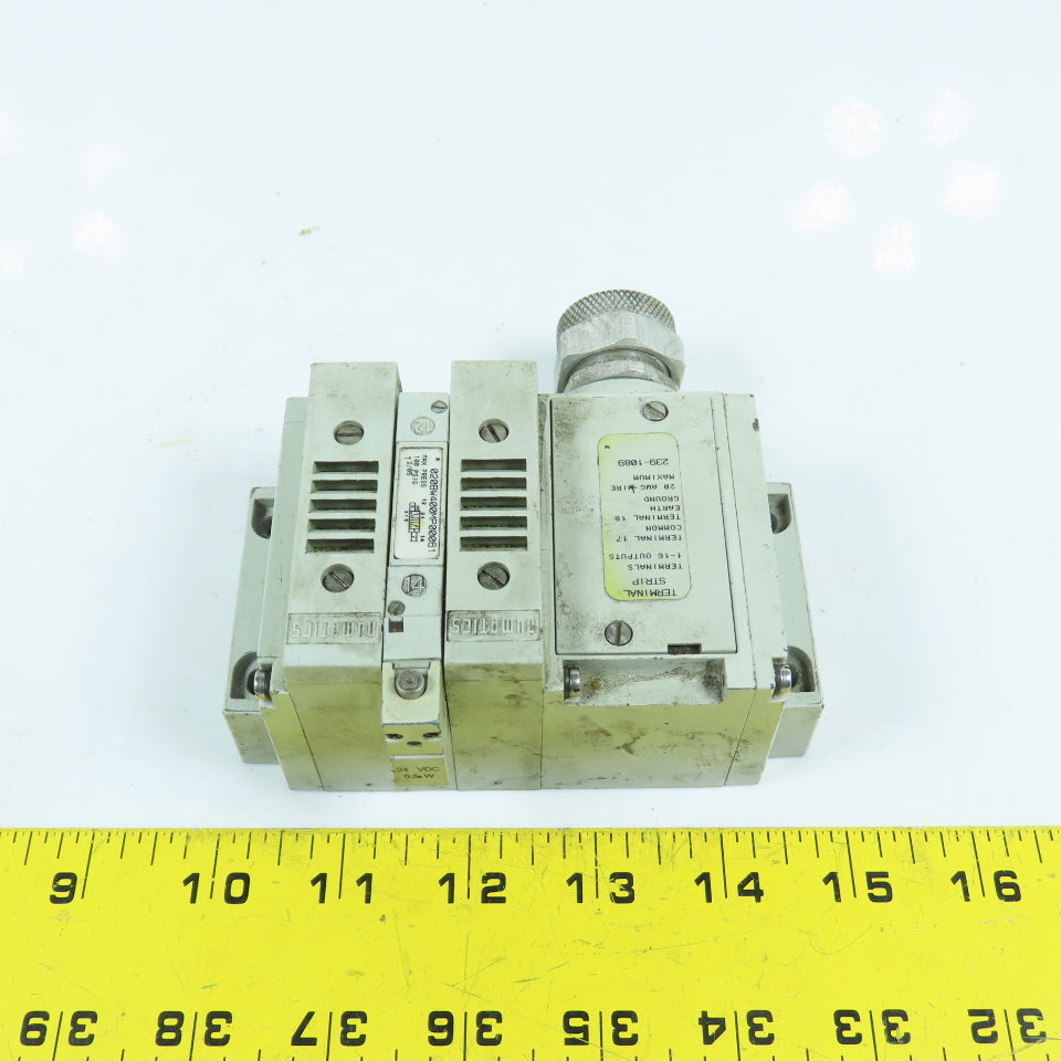 Numatics 020BW400MP00061 Pneumatic Solenoid Valve 24VDC Coil W/ Manifold