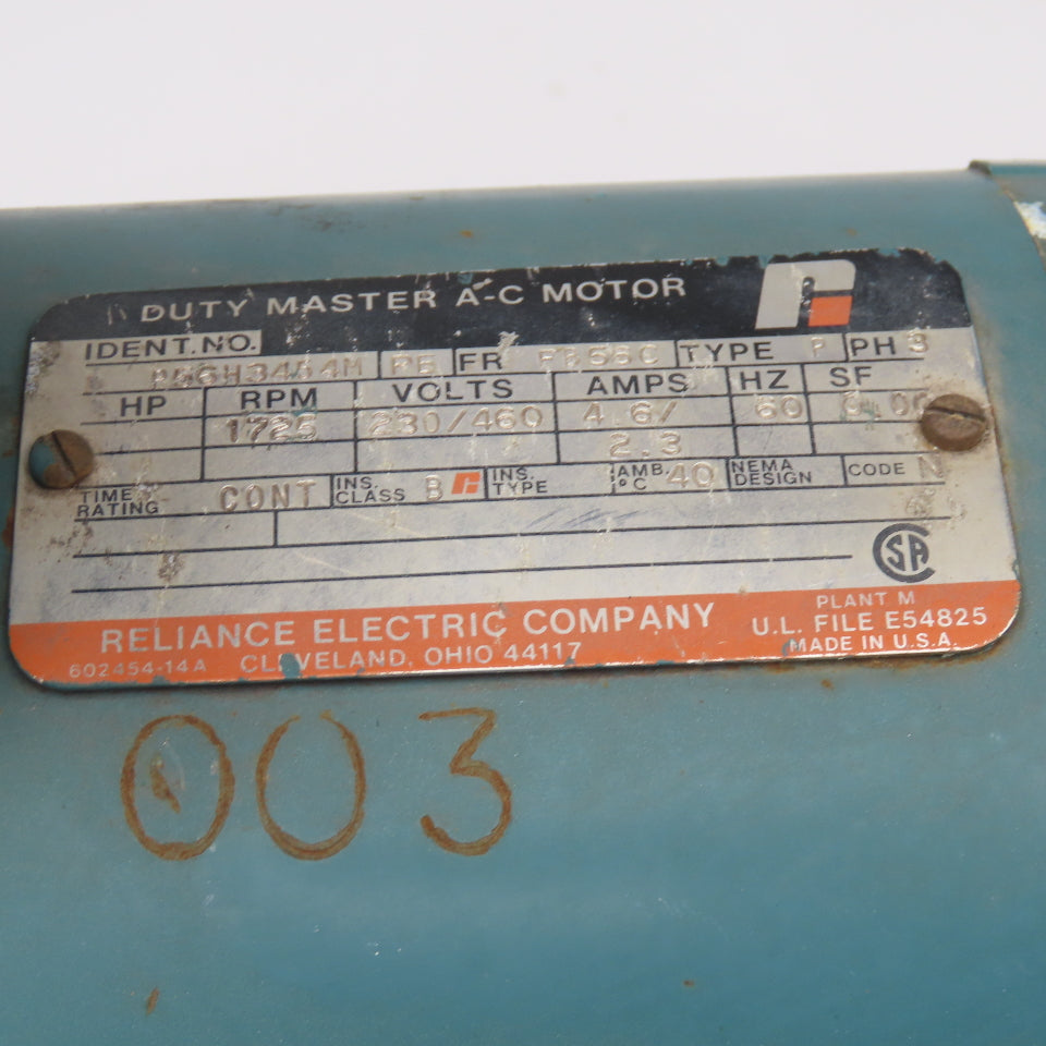 Reeves P56H345 4M Speed Drive 230/460V 3Ph FB56C Parts/Repair
