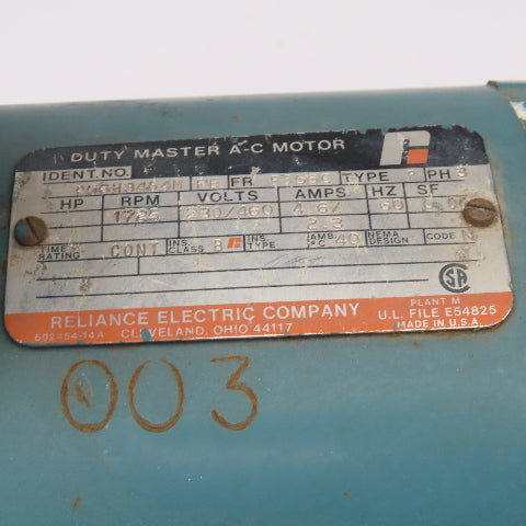 Reeves P56H345 4M Speed Drive 230/460V 3Ph FB56C Parts/Repair