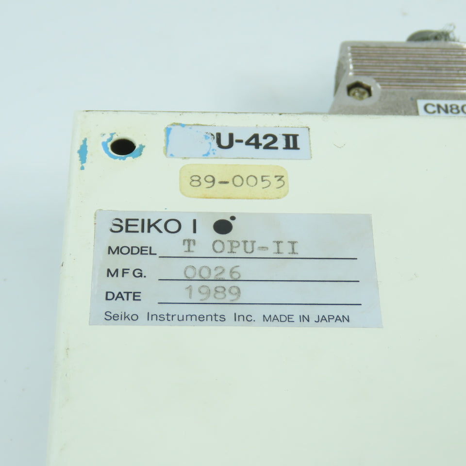 Seiko OPU-42II T OPU-II Robot Control Display W/ SKP-206-2 Board
