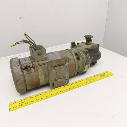 Baldor 27A02W64 90-100V DC 3/4Hp Gear Motor 39:1 Ratio 45RPM Output Tested