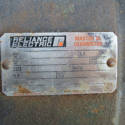 Reliance 182DG21A2 6.2 Ratio Inline Gear Reducer 1-3/8" Shaft x Pulley