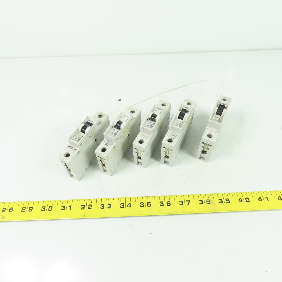 Siemens 5SX2 1-Pole Circuit Breaker 230/400V Lot Of 5