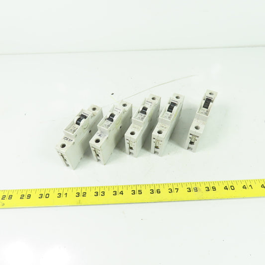Siemens 5SX2 1-Pole Circuit Breaker 230/400V Lot Of 5