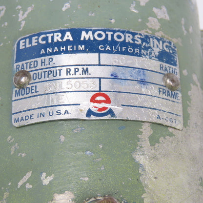 Electra Motors SN15053 60:1 Aluminum Gear Reducer Frame W2