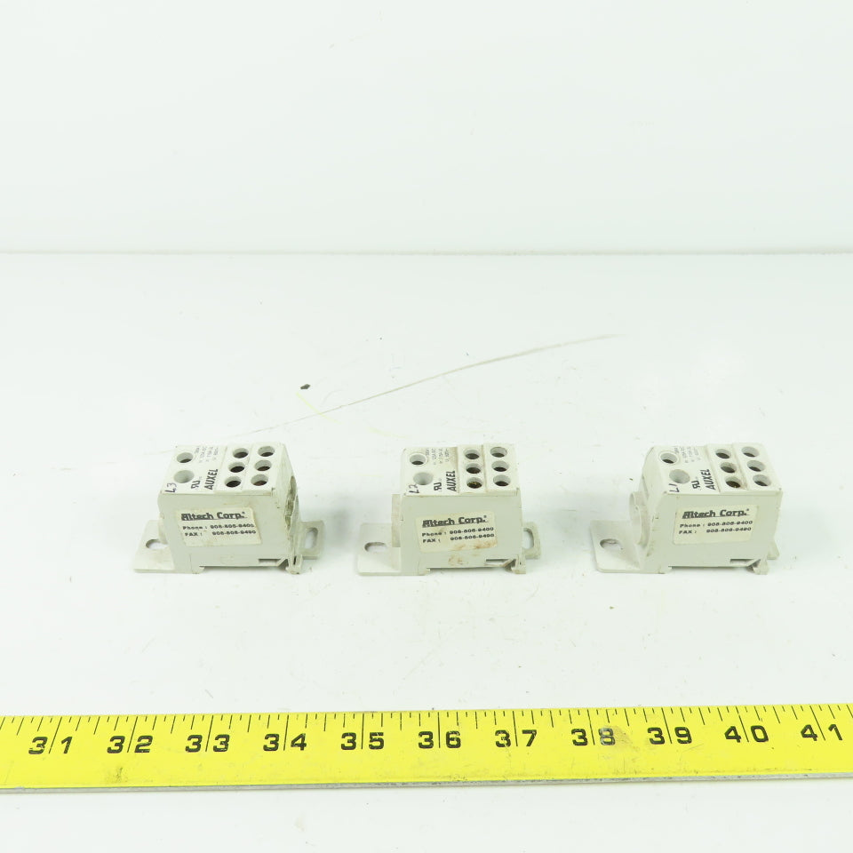 Auxel 38041 Power Distribution Block 125A 600V Lot Of 3