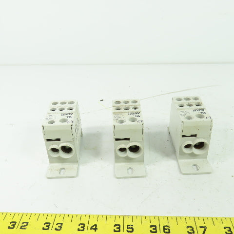 Auxel 38041 Power Distribution Block 125A 600V Lot Of 3