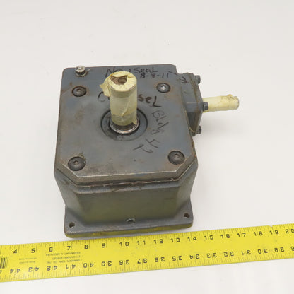 White F1325-3 35:1 Right Angle Gear Reducer 1750RPM 2.65Hp Input 49RPM Output