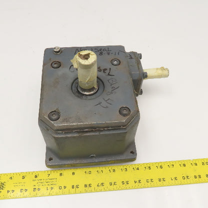 White F1325-3 35:1 Right Angle Gear Reducer 1750RPM 2.65Hp Input 49RPM Output