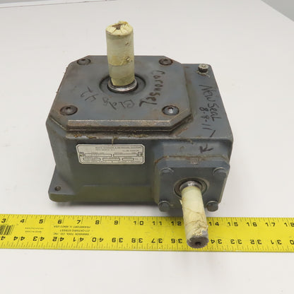 White F1325-3 35:1 Right Angle Gear Reducer 1750RPM 2.65Hp Input 49RPM Output