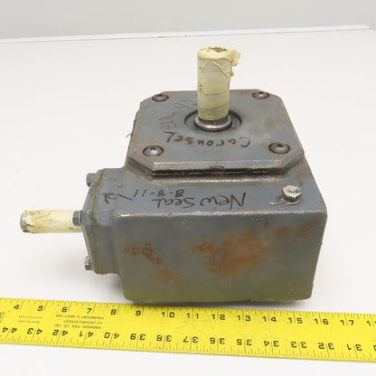 White F1325-3 35:1 Right Angle Gear Reducer 1750RPM 2.65Hp Input 49RPM Output