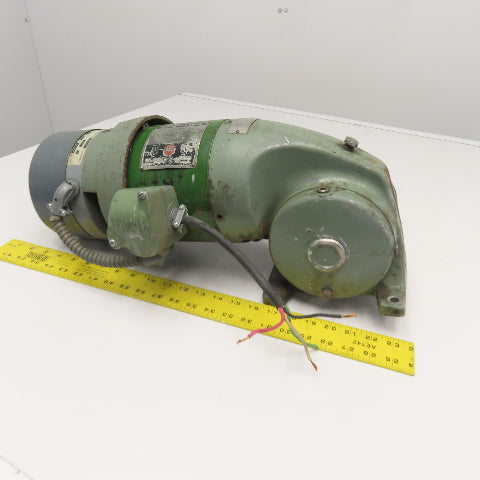 US Motors 39:1 Ratio 3/4Hp Right Angle Gear Motor W/ Brake 230V 45RPM Output