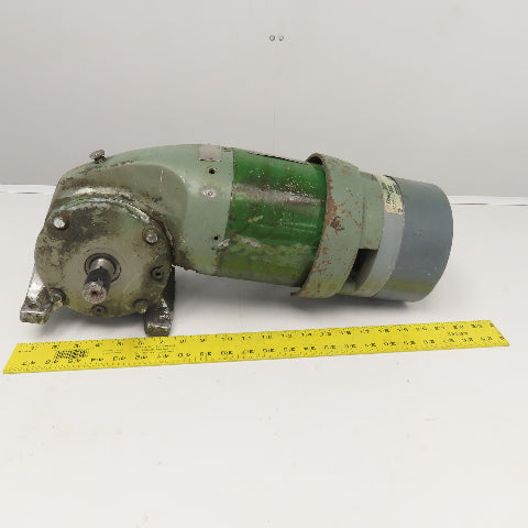 US Motors 39:1 Ratio 3/4Hp Right Angle Gear Motor W/ Brake 230V 45RPM Output