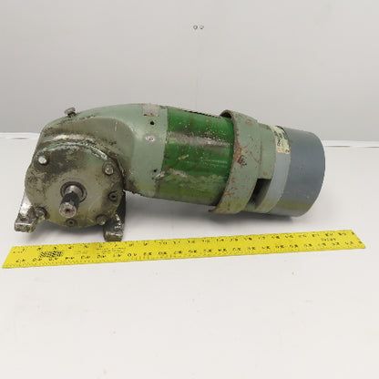 US Motors 39:1 Ratio 3/4Hp Right Angle Gear Motor W/ Brake 230V 45RPM Output
