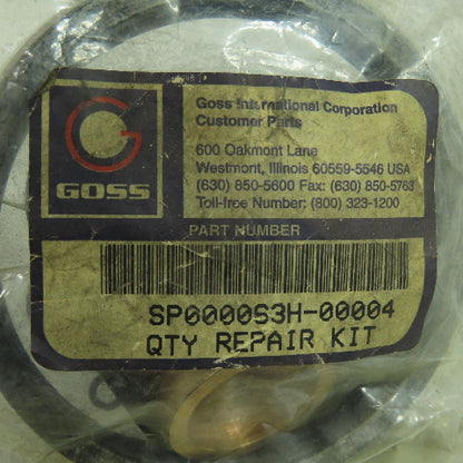 Goss SP0000S3H-00004 Seal Replacement Kit