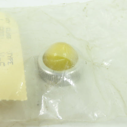 Square D Class 9001 Type Y-6 Yellow Glass Pilot Light Lens Lot Of 4