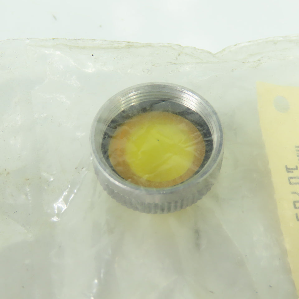 Square D Class 9001 Type Y-6 Yellow Glass Pilot Light Lens Lot Of 4