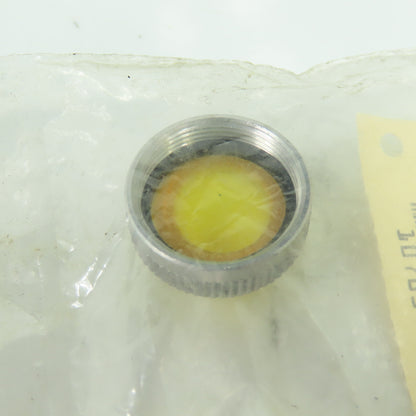 Square D Class 9001 Type Y-6 Yellow Glass Pilot Light Lens Lot Of 4