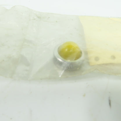 Square D Class 9001 Type Y-6 Yellow Glass Pilot Light Lens Lot Of 4
