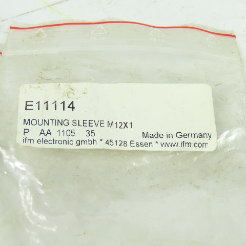 IFM E11114 Mounting Sleeve M12X1 Lot Of 7