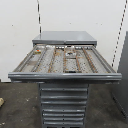11 Drawer Industrial Small Parts Tool Storage Cabinet 28 x 28 x 60" (New Paint)