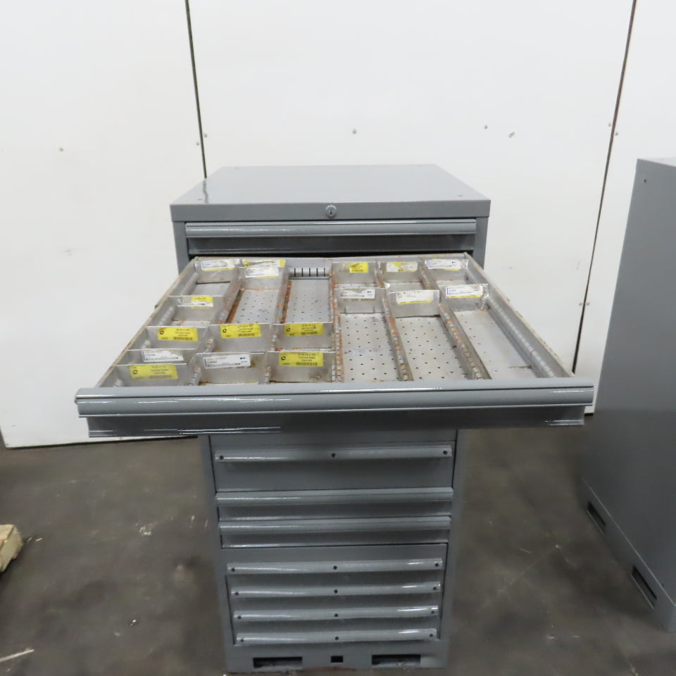 11 Drawer Industrial Small Parts Tool Storage Cabinet 28 x 28 x 60" (New Paint)