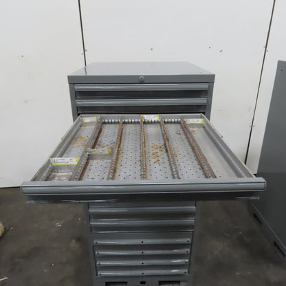 11 Drawer Industrial Small Parts Tool Storage Cabinet 28 x 28 x 60" (New Paint)