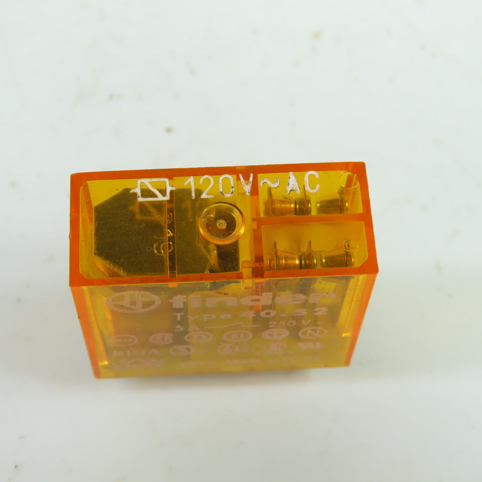 Finder 40.52 Relay 250V 5A 120VAC Coil Lot Of 10