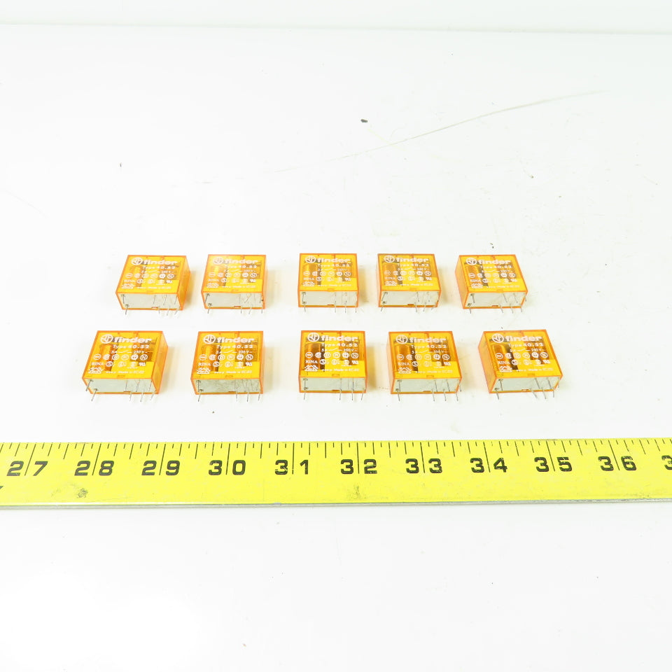 Finder 40.52 Relay 250V 5A 120VAC Coil Lot Of 10