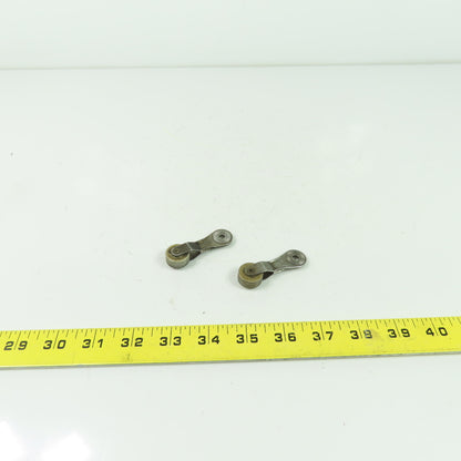 Limit Switch Roller Rocker Lever Arm 2.26" OAL 0.73" OD Roller Lot Of 2