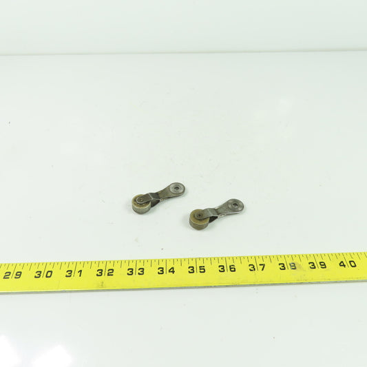 Limit Switch Roller Rocker Lever Arm 2.26" OAL 0.73" OD Roller Lot Of 2