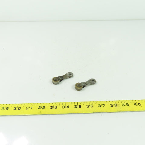 Limit Switch Roller Rocker Lever Arm 2.26" OAL 0.73" OD Roller Lot Of 2