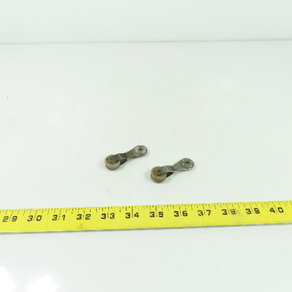 Limit Switch Roller Rocker Lever Arm 2.26" OAL 0.73" OD Roller Lot Of 2