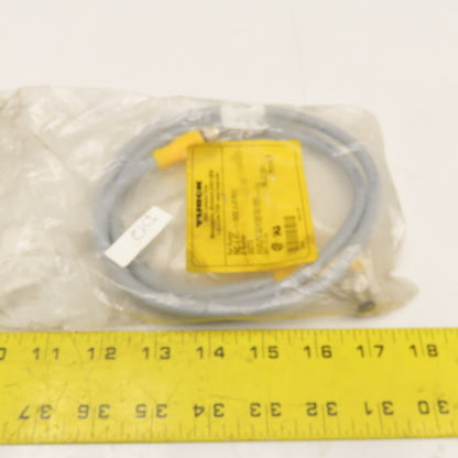 Turck RKC 4.4T-1-WSC 4.4T/S622 Euro Fast 4 Pin Cordset M12 Straight Angle 3'