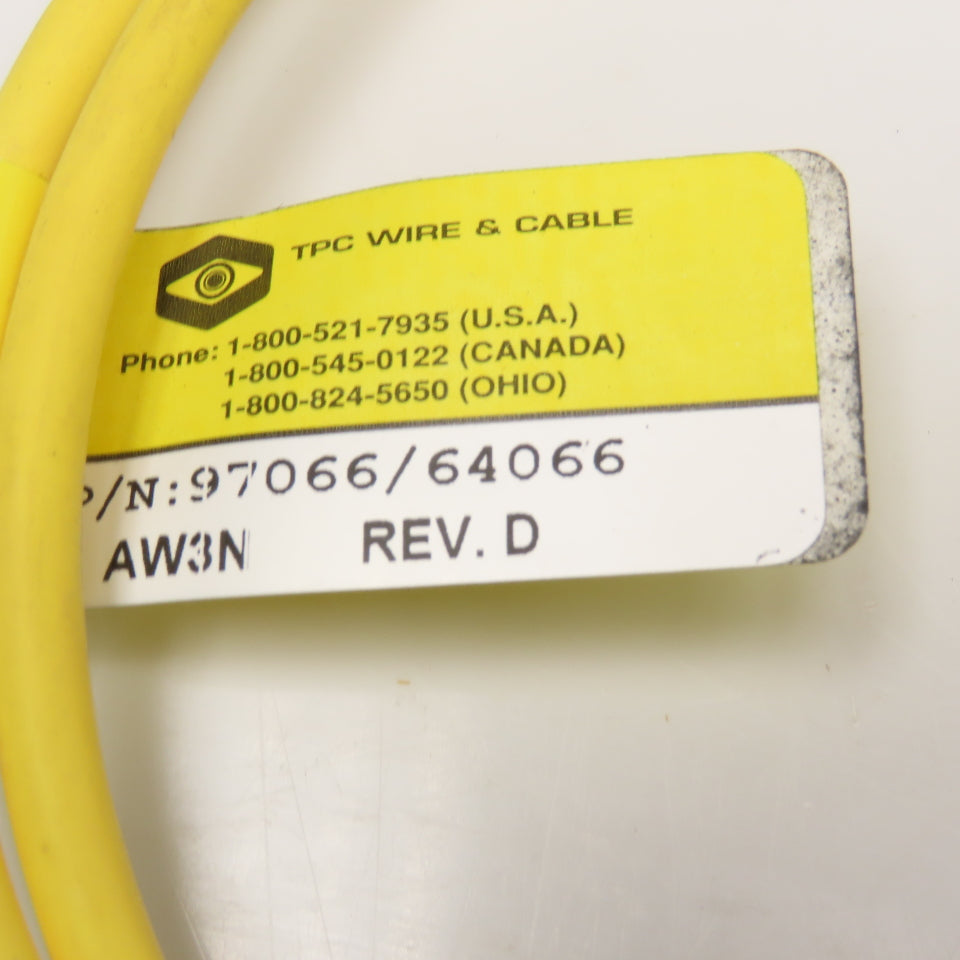 TPC Wire & Cable 97066/64066 4/3/3 Pole DC Male/Female/Female Y Splitter Cordset