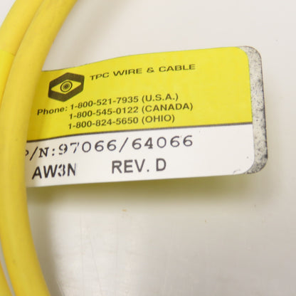 TPC Wire & Cable 97066/64066 4/3/3 Pole DC Male/Female/Female Y Splitter Cordset
