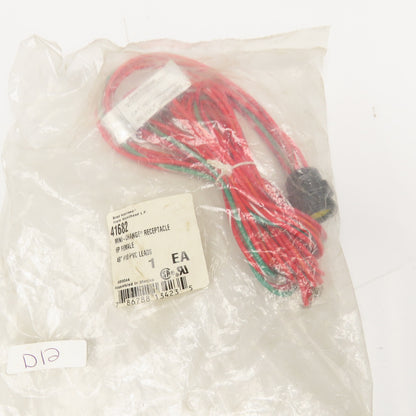 Daniel Woodhead 41682 Mini Change Receptacle 6P Female 48" #18PVC Leads 300V