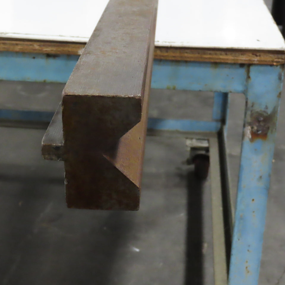 74" Press Brake Forming 90° V Angle Die Block 3.45" Thick 2"H 1/2" Tang