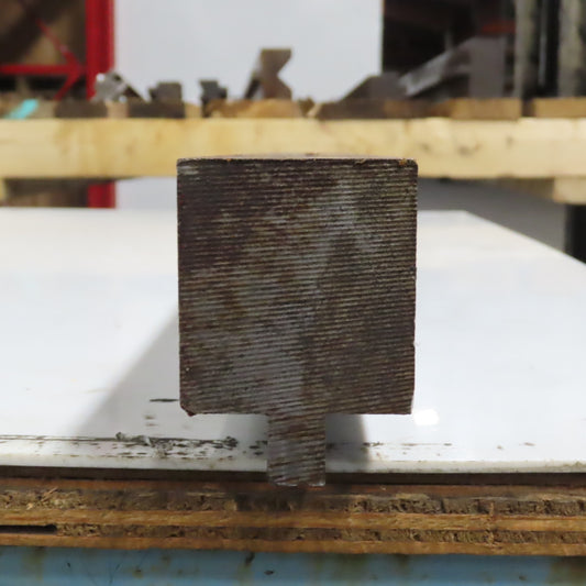 31.5" L Press Brake Flattening Die Block Punch 1/2" Tang 2-1/8" H 2" Thick