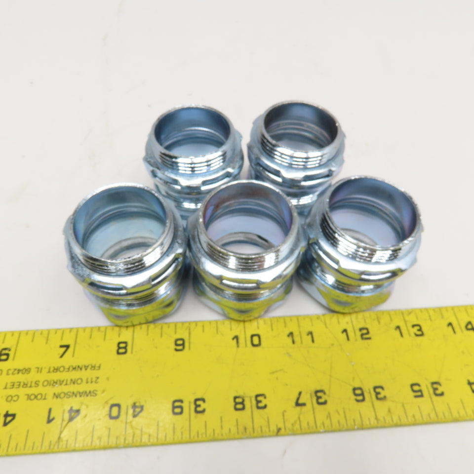 Raco 2905 1-1/4" Compression EMT Rigid Conduit Connector Lot Of 5